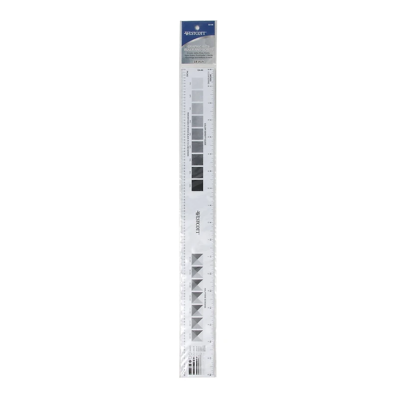 Règle graphique en plastique C-Thru - 18 po