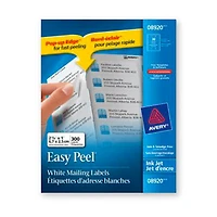 White address labels, 2,625" x 1" (300)