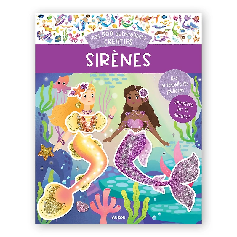 Mes 500 autocollants : Sirènes - French Ed.