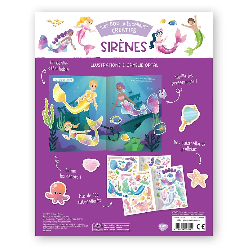 Mes 500 autocollants : Sirènes