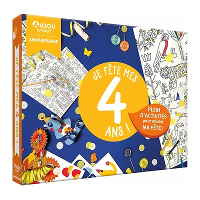 Mon coffret d'anniversaire : Je fête mes 4 ans ! - French Ed.