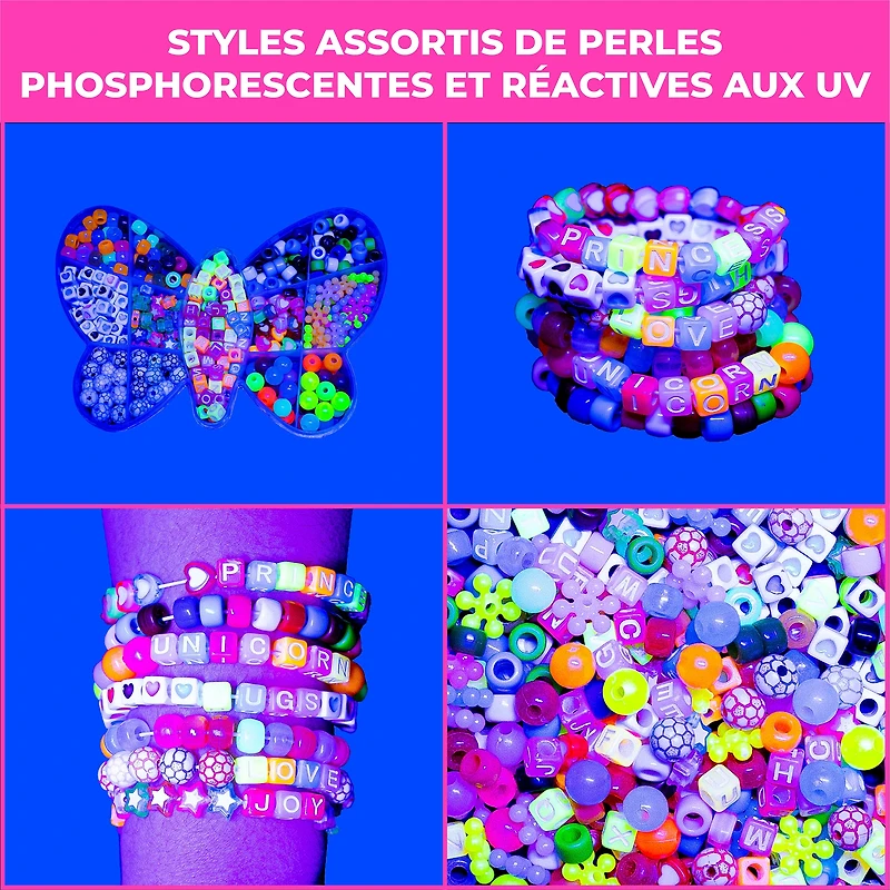400-Pack Assorted Phosphorescent Beads