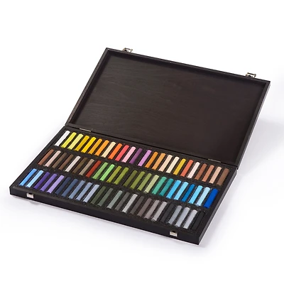 72-Piece Wooden Box Pastel Set - Landscape