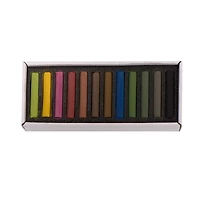 Ens. 12 pastels - couleurs foncées