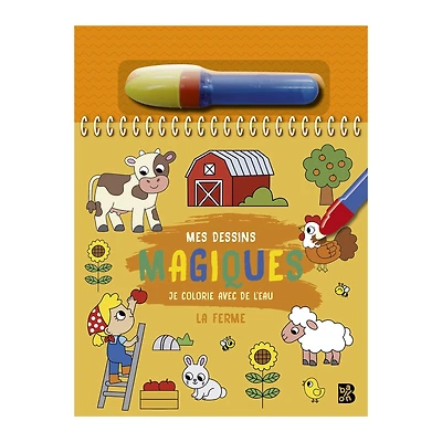 Je colorie avec de l'eau : La ferme - French Ed.