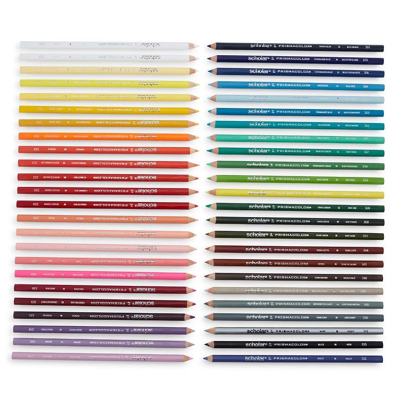 Ens. 48 crayons de couleur Scholar