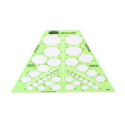 Gabarit RapiDesign -  Ellipses isométriques R123