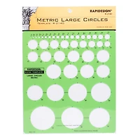 Metric large circles template