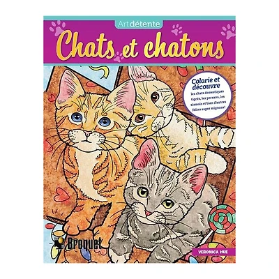 Livre à colorier : Chats et chatons - French Ed.
