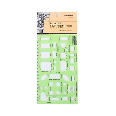 RapiDesign Template - House furnishings, 1/8 in R714A