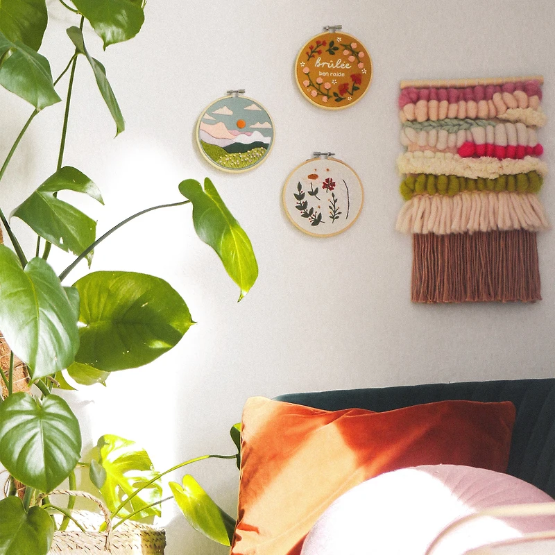 DIY Embroidery Kit - "Brûlée ben raide"