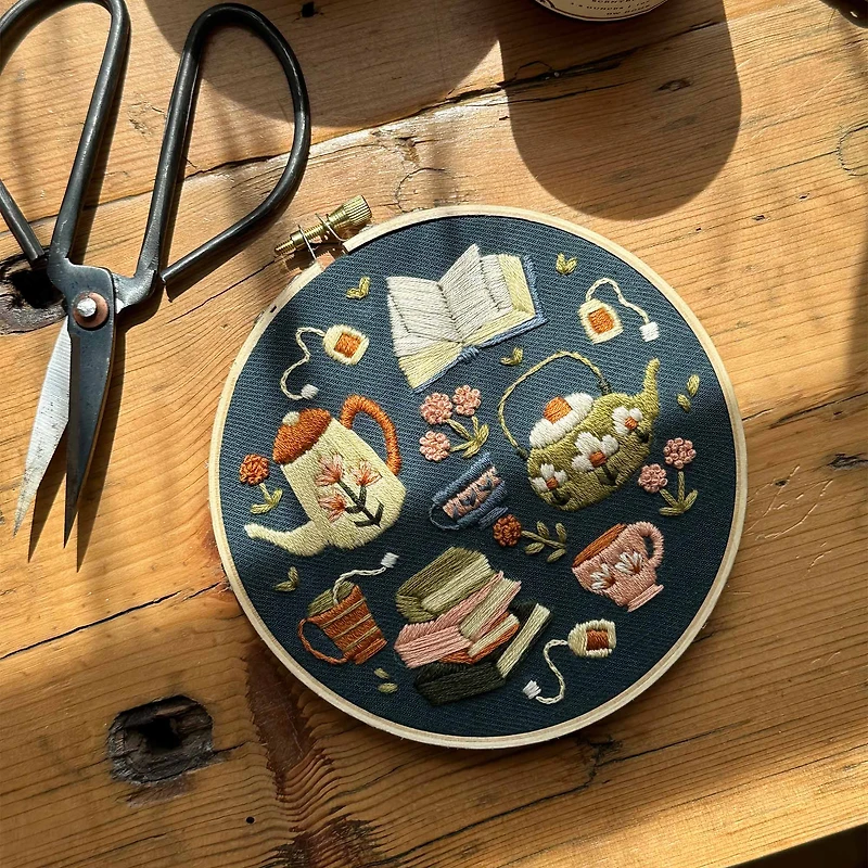 DIY Embroidery Kit - Tea Time