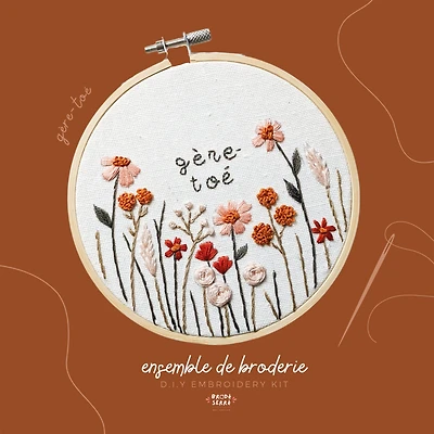 DIY Embroidery Kit - "Gère-toé"