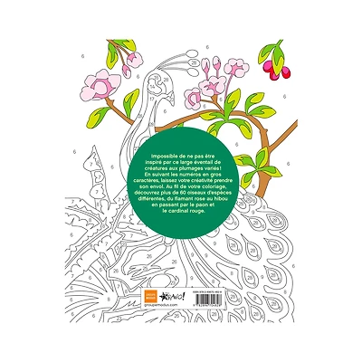 Coloriage par numéros : Oiseaux - French Ed.