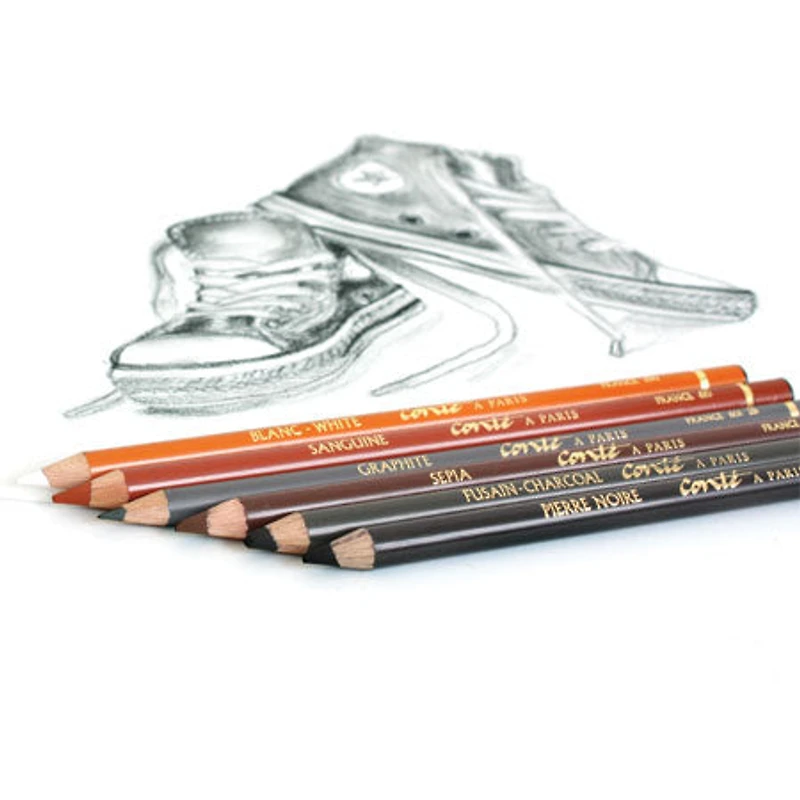 6 sketching pencils