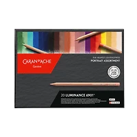 20-Pack Luminance 6901 Coloured Pencil Set - Portrait Assortment