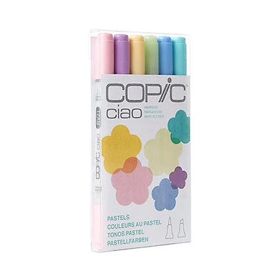 Set of 6 Copic Marker - Pastels