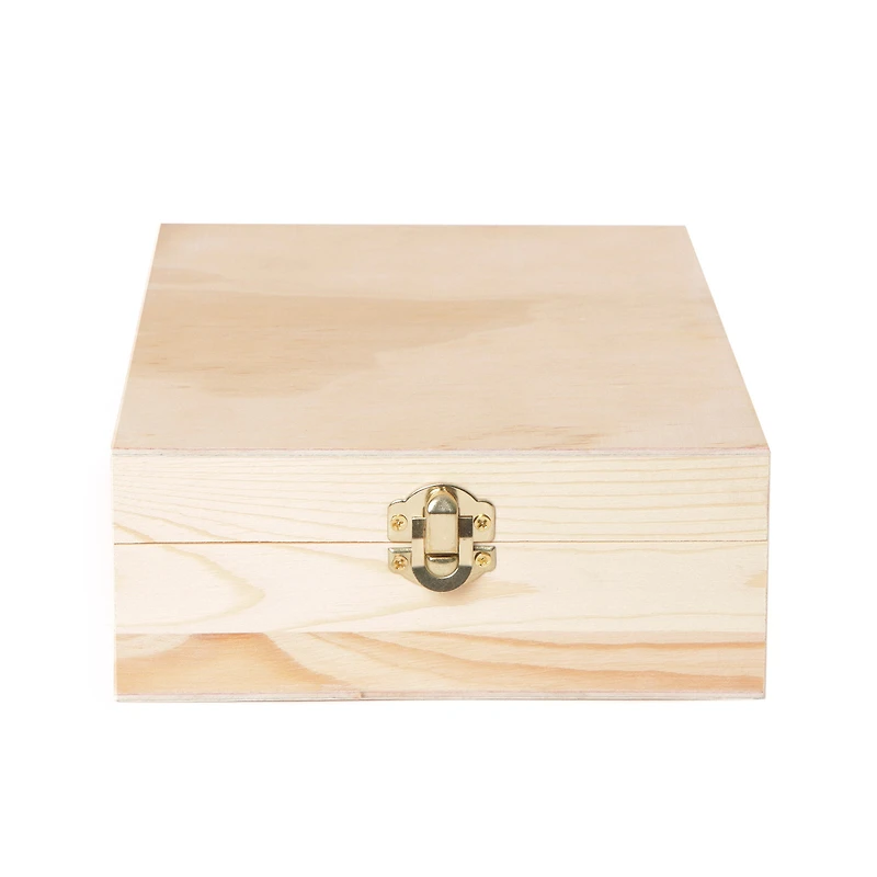 Wooden 4-Division Box - 16.5 x 16 x 7 cm