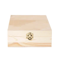 Wooden 4-Division Box - 16.5 x 16 x 7 cm