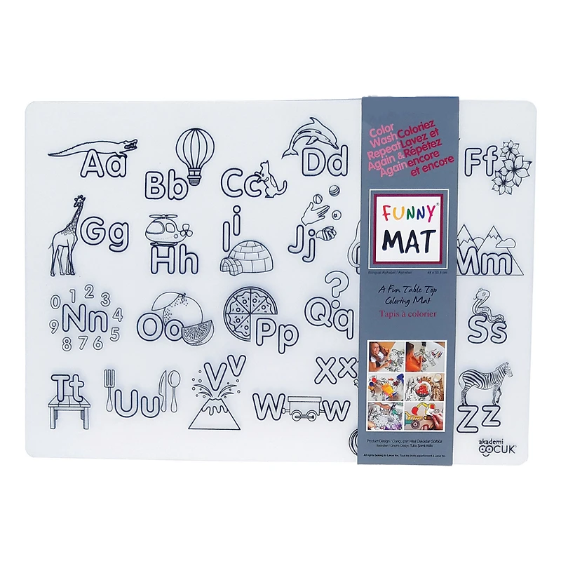 Funny Mat Colouring Placemat - Alphabet