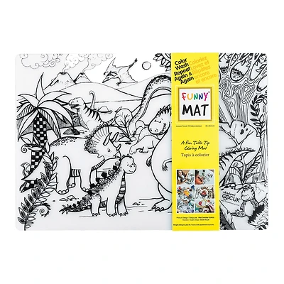 Napperon à colorier Funny Mat - Jurassique