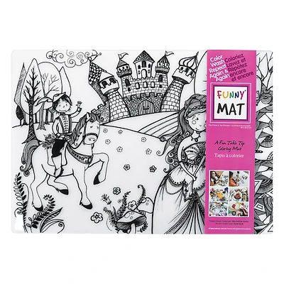 Funny Mat Colouring Placemat - Princess