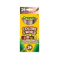 Ens. 24 crayons de couleur - tons de peau