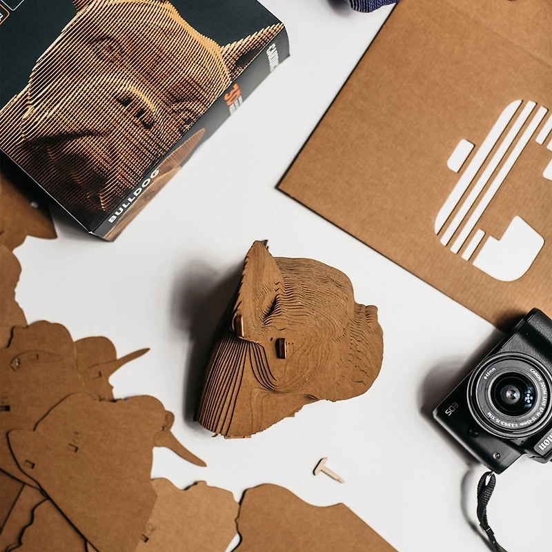 3D Carboard Puzzle - Bulldog