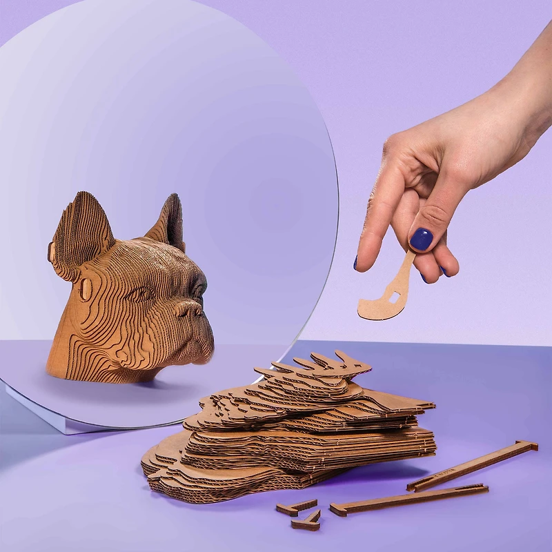 3D Carboard Puzzle - Bulldog