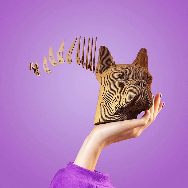 3D Carboard Puzzle - Bulldog