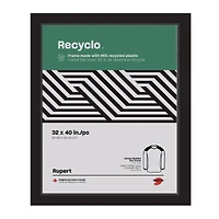 Cadre boîtier écoresponsable recyclo™ Rupert - noir, 32 x 40 po