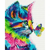 Paint by Numbers Kit - "Cat in Paint"