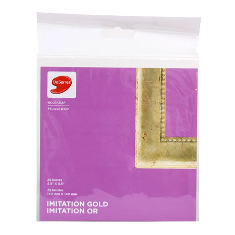 Deserres imitation gold leaf sheets - Copper