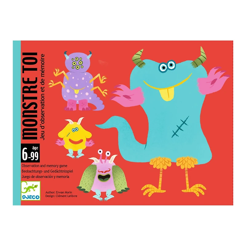 Jeu d'observation et mémoire Monstre Toi