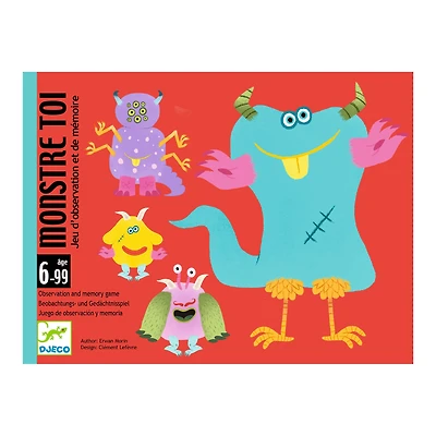Jeu d'observation et mémoire Monstre Toi