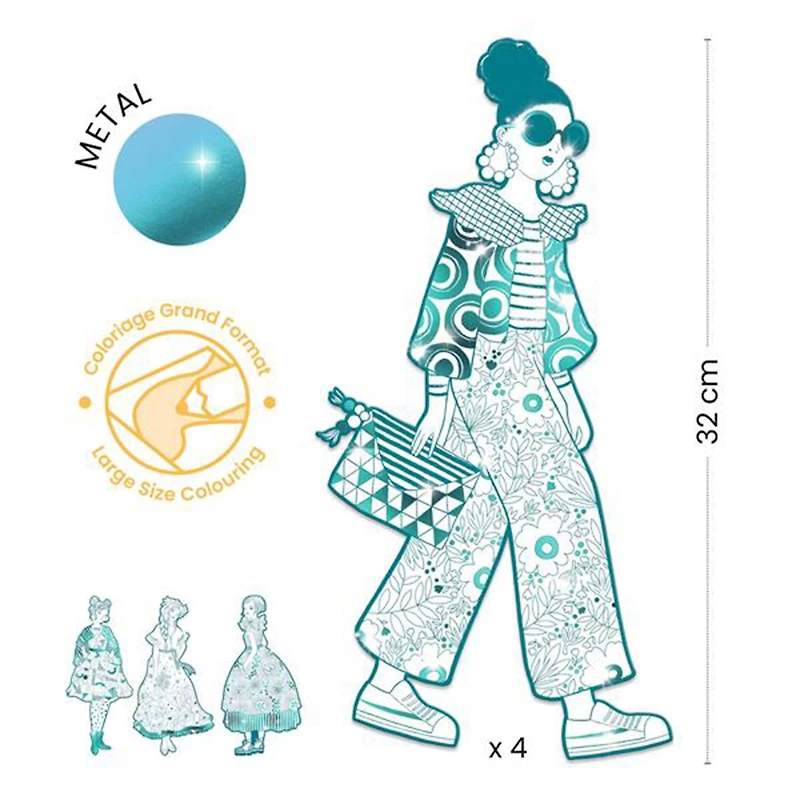 Fashion Colouring - Ladies, Rebekka & Friends
