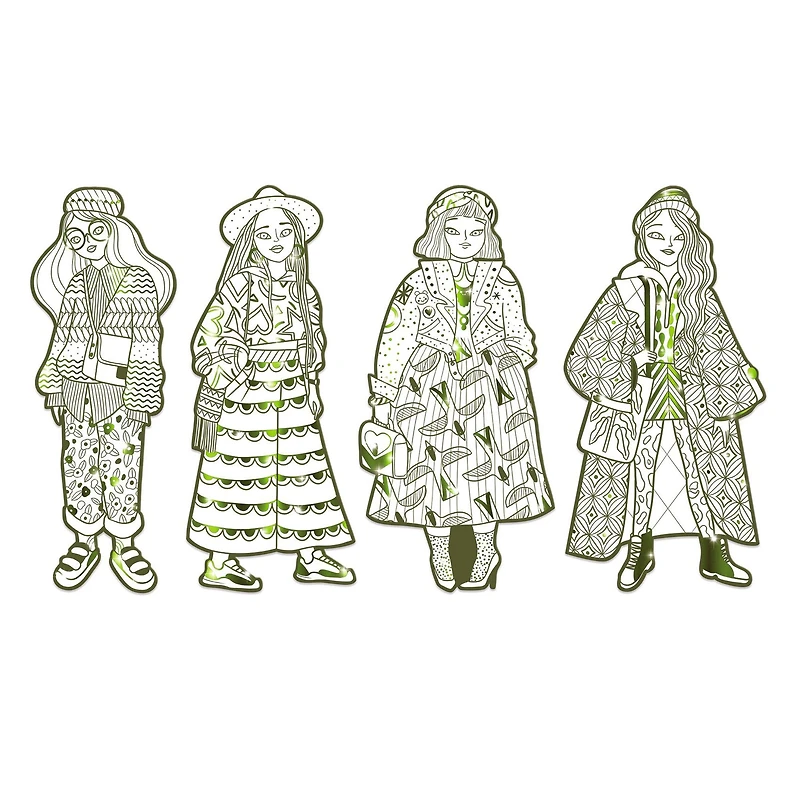 Fashion Colouring - Ladies, Bowie & Friends