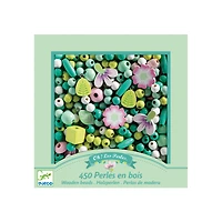 Wooden Beads Kit - Leaves & Flowers