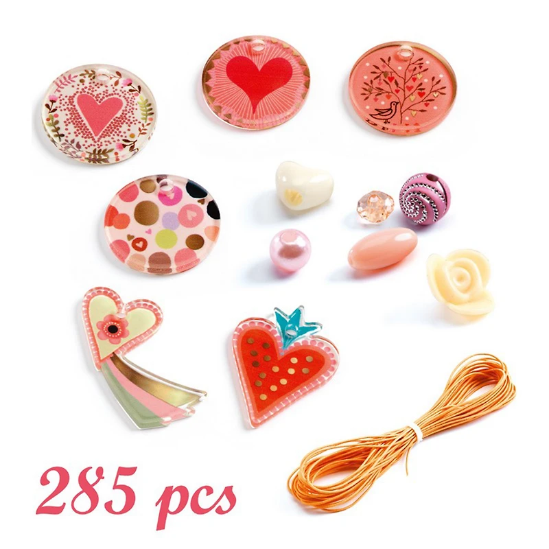 Perles fantaisie - coeurs