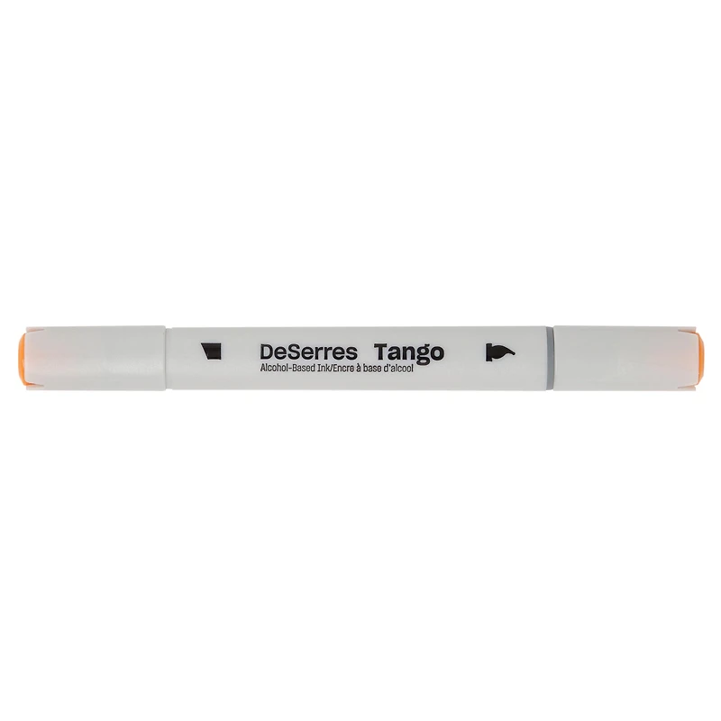 12-Pack Tango Double-Tip Markers Set, Assorted Colours - Chisel and Brush Tip