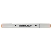12-Pack Tango Double-Tip Markers Set, Assorted Colours - Chisel and Brush Tip