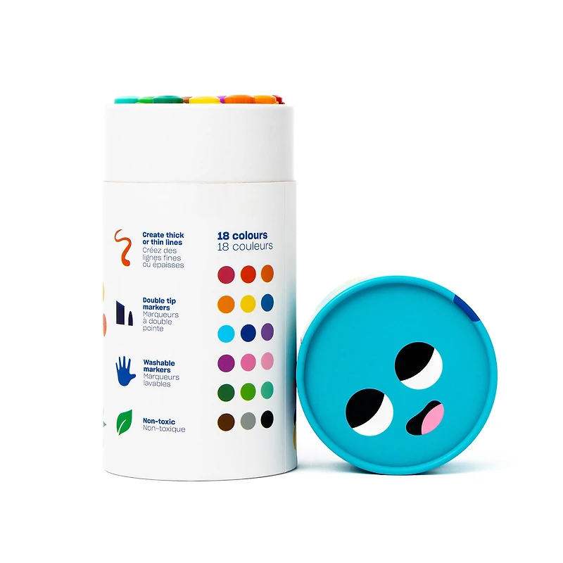 18-Pack Duo Bambino Markers