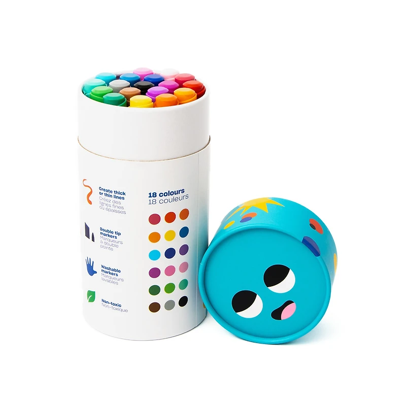 18-Pack Duo Bambino Markers