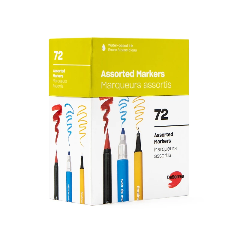 72-Piece Marker Set - Assorted Colours