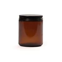 Pot à bougie en verre - ambre, 240 ml        