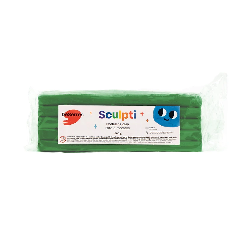 Pâte à modeler pour enfant Sculpti - couleurs primaires, 500 g