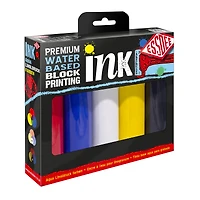 5-Pack Block Printing Inks - 100 ml, Primary Colours