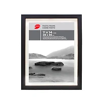 Double Glass Photo Frame - Black or White