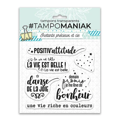 Transparent Stamps - Positiv'attitude, French Ed.