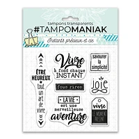 Planche de tampons transparents - Vivre l’instant